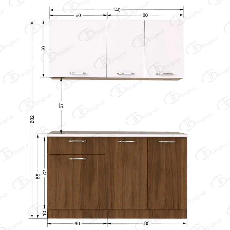 İMGE MUTFAK 140 CM - TEZGAH DAHİL DEĞİL - Görsel 4