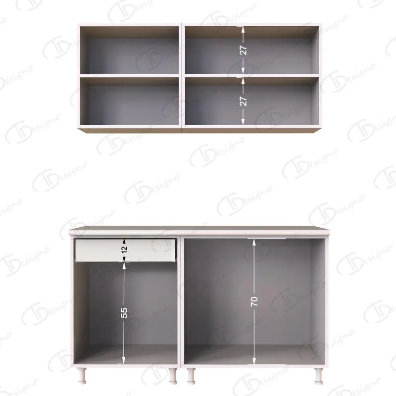 İNCİ MUTFAK 140 CM - TEZGAH DAHİL DEĞİL - Görsel 6