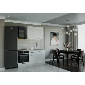 TDESIGNO BEDEZ MUTFAK 160 CM TEZGAH DAHİL - BEYAZ