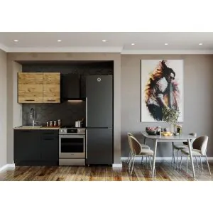 TDESIGNO ELÇİN MUTFAK 100 CM TEZGAH DAHİL DEĞİL - ANTRASİT-ATLANTİKÇAM