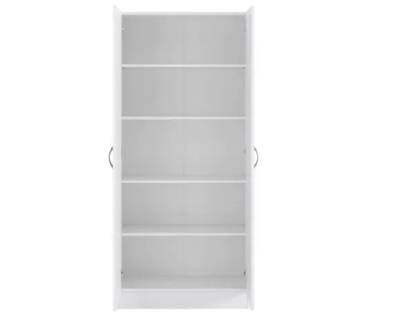 TDESIGNO DERYA GİYİNME DOLABI - ÇOK AMAÇLI DOLAP - GARDIROP 80 CM BEYAZ - Görsel 3