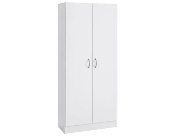 TDESIGNO DERYA GİYİNME DOLABI - ÇOK AMAÇLI DOLAP - GARDIROP 80 CM BEYAZ - Görsel 2