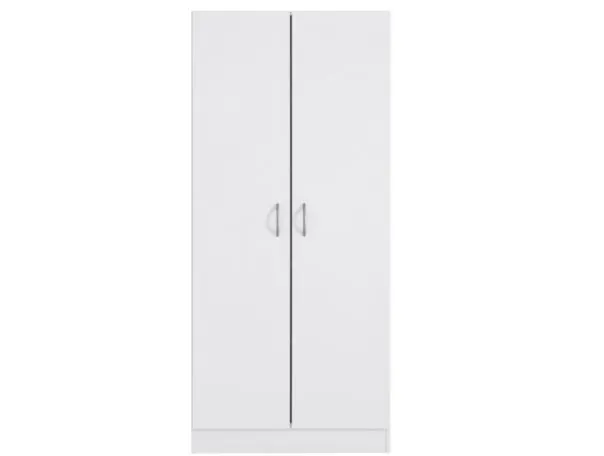 TDESIGNO DERYA GİYİNME DOLABI - ÇOK AMAÇLI DOLAP - GARDIROP 80 CM BEYAZ