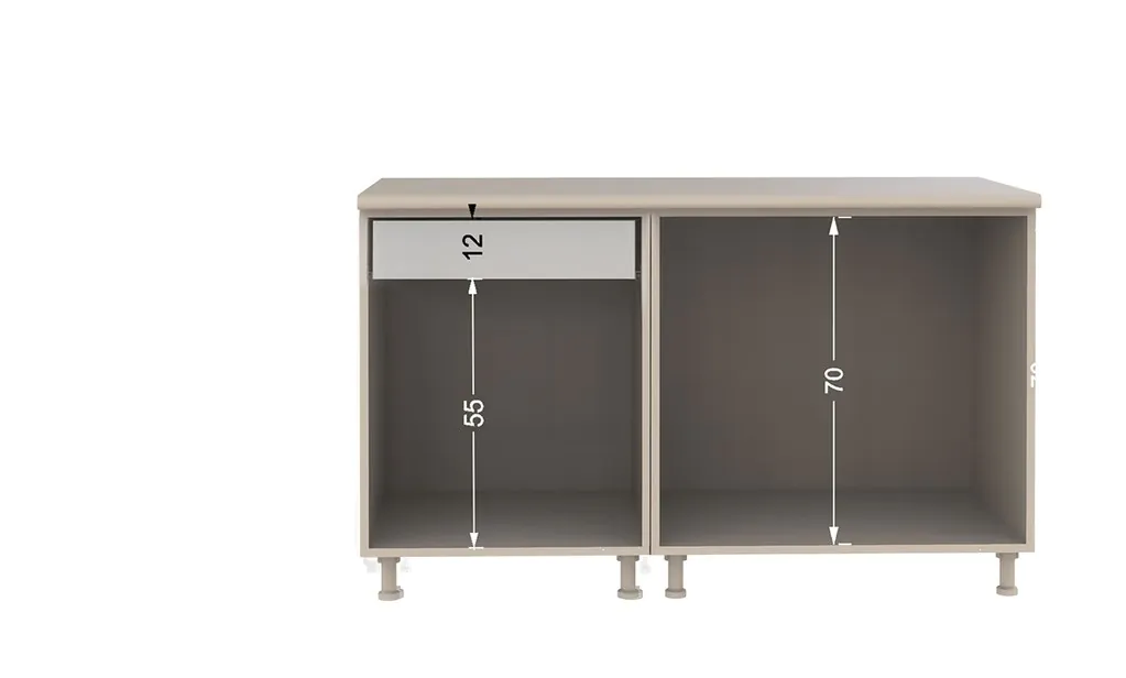 TDESIGNO DİLARA MUTFAK 240 CM TEZGAH DAHİL DEĞİL - ANTRASİT-ATLANTİKÇAM - Görsel 4