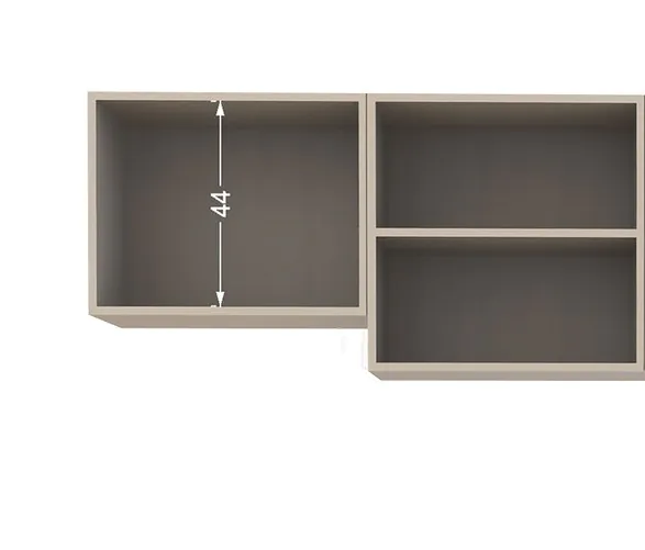 TDESIGNO DİLARA MUTFAK 240 CM TEZGAH DAHİL DEĞİL - ANTRASİT-ATLANTİKÇAM - Görsel 3