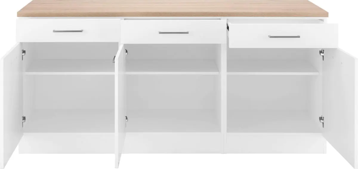 Tdesigno Ares Mutfak Çekmeceli Alt Modül 180 CM Beyaz TEZGAH DAHİL DEĞİL - Görsel 3