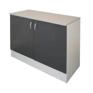Tdesigno Asia Mutfak Alt Modül 100 CM Antrasit TEZGAH DAHİL