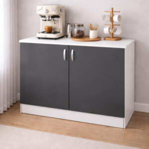 Tdesigno Asia Mutfak Alt Modül 120 CM Antrasit TEZGAH DAHİL