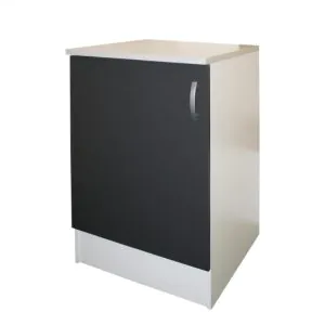 Tdesigno Asia Mutfak Alt Modül 60 CM Antrasit TEZGAH DAHİL