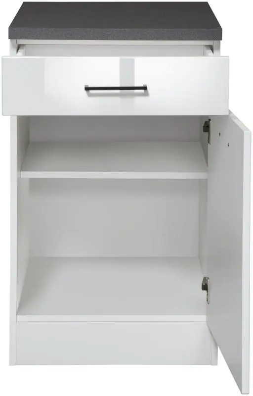 Tdesigno Ayaz Mutfak Çekmeceli Alt Modül 60 CM beyaz TEZGAH DAHİL DEĞİL - Görsel 2