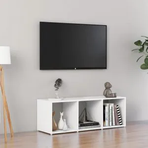 TDESIGNO ŞEYMA TELEVİZYON SEHPASI - ÜNİTESİ -KİTAPLIK-BEYAZ 108 CM 3 RAFLI
