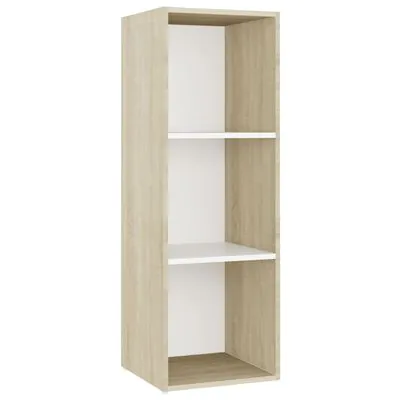 TDESIGNO NUR KİTAPLIK- TELEVİZYON SEHPASI - ÜNİTESİ -ATLANTİKÇAM BEYAZ 3 RAFLI 30 CM - Görsel 2