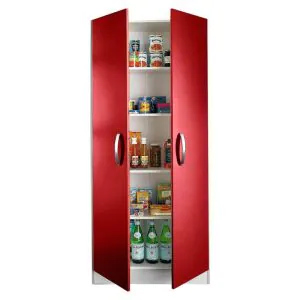 Tdesigno Derin Çok Amaçlı Dolap Kırmızı 80 cm