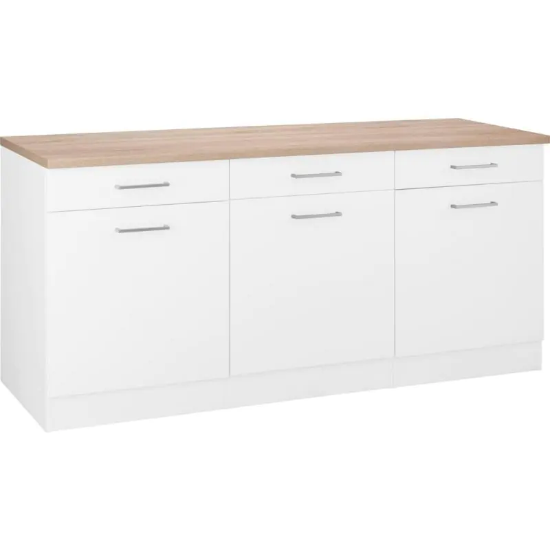 Tdesigno Ares Mutfak Çekmeceli Alt Modül 180 CM Beyaz TEZGAH DAHİL DEĞİL