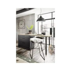 Tdesigno Pelin Mutfak Adası - Alt Modül 180 cm Antrasit