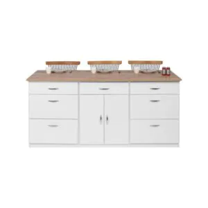 GC Design Lucky Mutfak Adası -180 cm -Atlantik Çam Tezgah Dahil