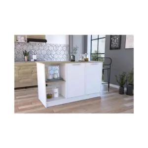 GC Design Kumsal Mutfak Adası - BEYAZ-150 cm