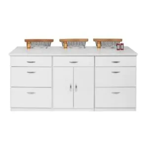 GC Design Lucky Mutfak Adası -150 cm - Beyaz Tezgah Dahil