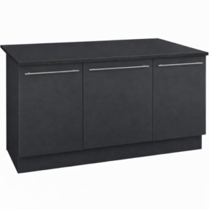 Tdesigno Stella Mutfak Adası Alt Modül 120 cm Antrasit Tezgah Dahil