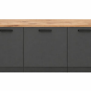 GC Design Devin Mutfak Alt Modül 130 cm Antrasit - Tezgah Dahil