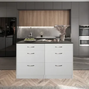 Tdesigno Zumba Mutfak Adası - 6 Çekmeceli Alt Modül - Çok Amaçlı Dolap 100 cm - Tezgah Dahil