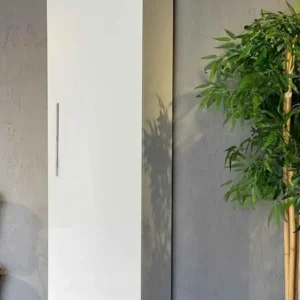 Tdesigno Hibe Çok Amaçlı 90 Derece Açılabilir 1 Kapaklı Kiler Erzak Mutfak Dolabı - 45 cm - Beyaz