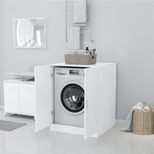 Tdesigno Serpin Banyo Dolabı-Çok Amaçlı - Çamaşır Makinesi Dolabı - Beyaz