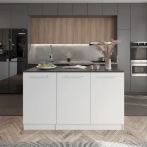 Tdesigno Rita Mutfak Adası Alt Modül 180 Cm Beyaz - Tezgah Dahil