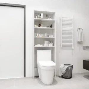 Tdesigno Pamir Banyo Dolabı - Çok Amaçlı - Çamaşır Makinesi Dolabı - Wc Üstü Dolap - Beyaz