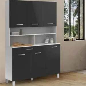 Tdesigno Liebe Çok Amaçlı Dolap-Mikrodalga-Erzak-Airfryer-Mutfak-Kiler Dolabı-Kahve Köşesi-Beyaz - 120CM