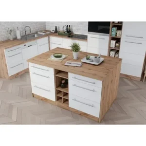 Tdesigno Minos Mutfak Adası - Alt Modül 150 cm Atlantikçam - Tezgah Dahil