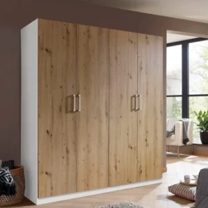 Tdesigno Almina Giyinme Dolabı - Çok Amaçlı Dolap - Gardırop 180 Cm - 4 Kapaklı - AtlantikÇam