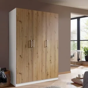 Tdesigno Almina Giyinme Dolabı - Çok Amaçlı Dolap - Gardırop 135 Cm - 3 Kapaklı - AtlantikÇam