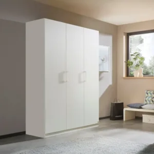 Tdesigno Almina Giyinme Dolabı - Çok Amaçlı Dolap - Gardırop 135 Cm - 3 Kapaklı - Beyaz