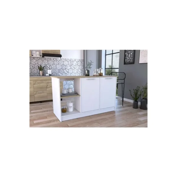 Tdesigno Kumsal Mutfak Adası - Beyaz - 150 Cm