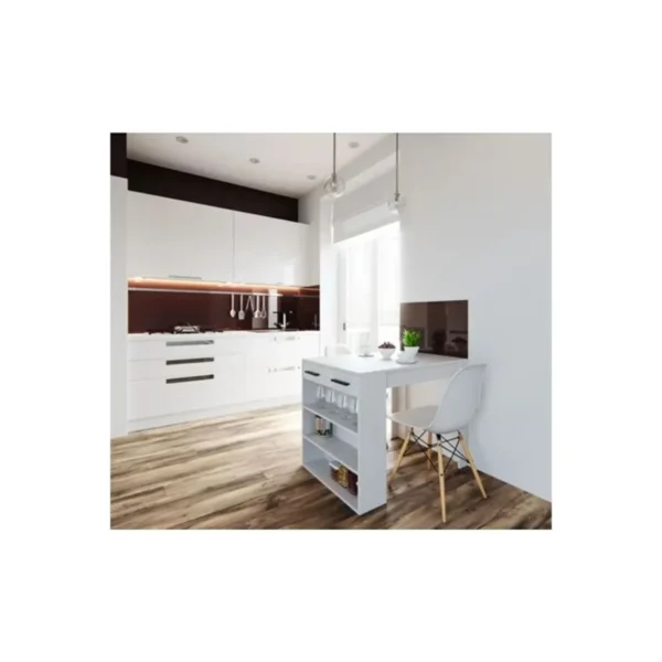 Tdesigno Infinity Mutfak Adasi - Mutfak Masasi - 120 Cm - Tezgah Beyaz - Görsel 2