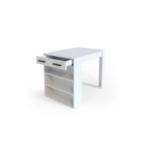 Tdesigno Infinity Mutfak Adasi - Mutfak Masasi - 120 Cm - Tezgah Beyaz