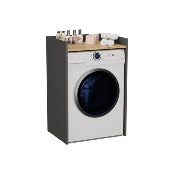 Tdesigno Ulya Banyo Dolabı - Çok Amaçlı - Çamaşır Makinesi Dolabı - Antrasit - Görsel 3