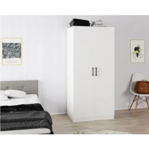 Tdesigno Aylin Giyinme Dolabı - Çok Amaçlı Dolap - Gardırop 80 Cm Beyaz