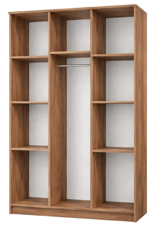 Tdesigno Ajda Giyinme Dolabı - Çok Amaçlı Dolap - Gardırop 120 Cm - 3 Kapaklı - AtlantikÇam - Görsel 3