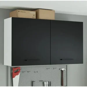 Fin Mutfak Üst Modül 120 cm -Beyaz-Antrasit-Çok Amaçlı Dolap