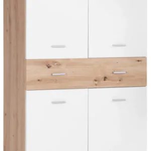 Tartu Ayakkabılık - Çok Amaçlı Dolap - AtlantikÇam-Beyaz - 80 cm