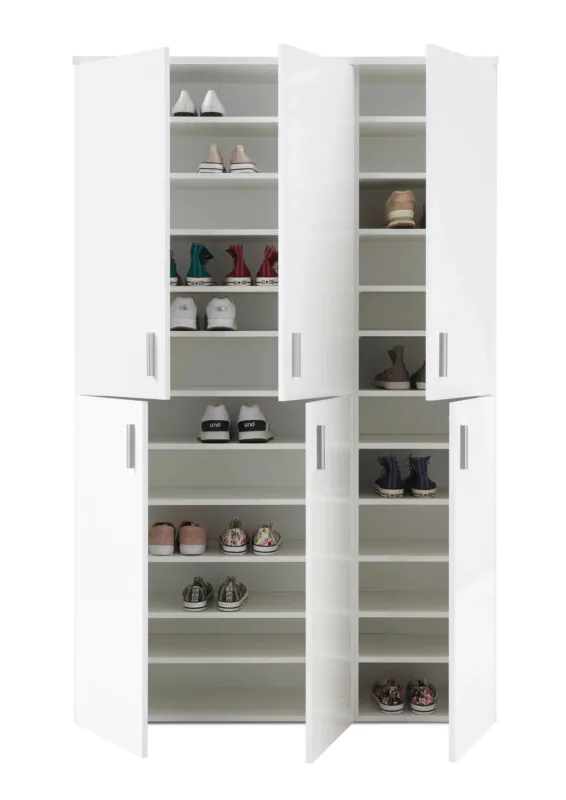 Keila Ayakkabılık - Çok Amaçlı Dolap - Kiler Dolabı - Beyaz - 120 cm - Görsel 2