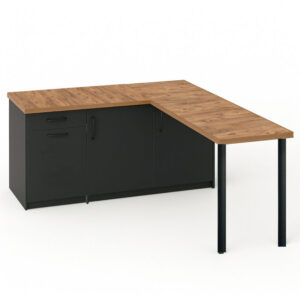 MAY MUTFAK ADASI-L MUTFAK ADASI-1 ÇEKMECELİ 3 KAPAKLI-ÇOK AMAÇLI DOLAP-ALT MODÜL-KİLER - 150 CM - Antrasit-AtlantikÇam