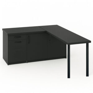 MAY MUTFAK ADASI-L MUTFAK ADASI-1 ÇEKMECELİ 3 KAPAKLI-ÇOK AMAÇLI DOLAP-ALT MODÜL-KİLER - 150 CM - Antrasit