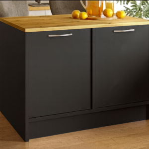 Bitter Mutfak Adası Alt Modül 100 cm Antrasit Tezgah Dahil