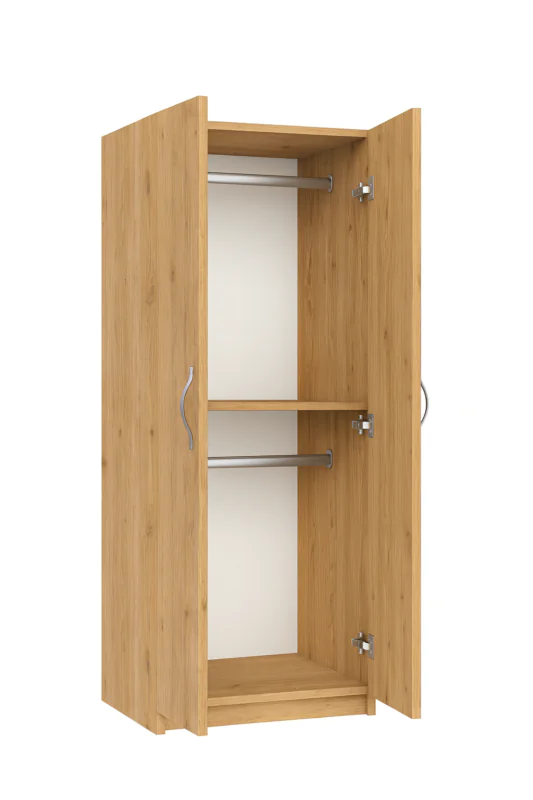 Sahar Giyinme Dolabı - Çok Amaçlı Dolap - Gardırop 60 Cm-2 Kapaklı - Atlantik Çam - Görsel 3