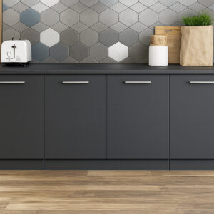 Emi Mutfak Alt Modül 200 cm Antrasit - Tezgah Dahil