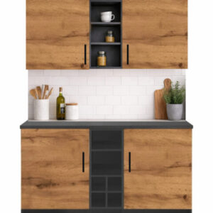 AYZA 4 KAPAKLI ÇOK AMAÇLI DOLAP-MUTFAK DOLABI-MİKRODALGA-ERZAK-AİRFRYER-KİLER DOLABI - AtlantikÇam