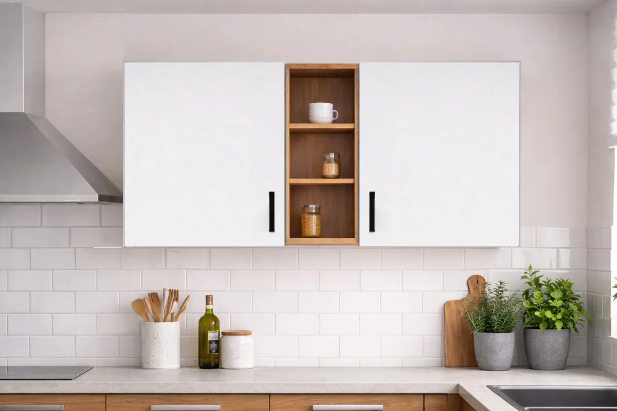 PAPATYA 2 ÇEKMECELİ 4 KAPAKLI ÇOK AMAÇLI DOLAP-MUTFAK DOLABI-MİKRODALGA-KİLER DOLABI - Beyaz - Görsel 6